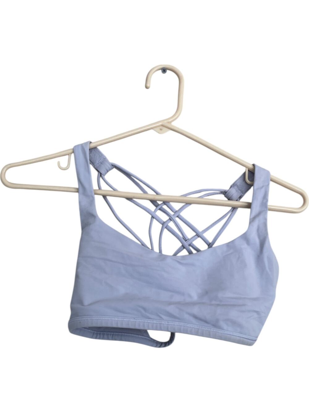 Lululemon Strappy Sport Bra Light Blue Free To Be Wild Light Support Athleisure
